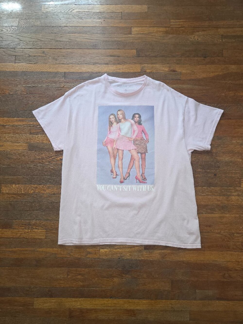Mean Girls Official Merch Pink Short Sleeve Crew Neck Tee Shirt